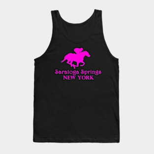 Saratoga Springs New York Horse Racing Tank Top